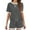 Gray, variant on Kaemgyyd Women's Summer Two Piece Outfits Sweatsuit Casual Short Sleeve Shirts and Drawstring Shorts Fashion Lounge Sets