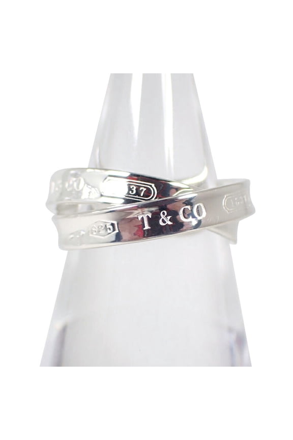 Pre-Owned TIFFANY 925 1837 Interlocking Circle Ring, size 8 (Good)