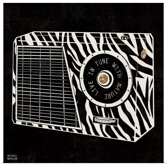 Great BIG Canvas | Rolled Michael Mullan Poster Print entitled Analog Jungle Radio