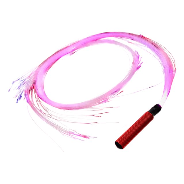 serony Fouet Optique à DEL Lumineux pour Fête Festivals Spectacles de Lumières Fouet à DEL Optique Poignée Rouge