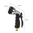 thumbnail image 4 of sruoe Garden Hose Nozzle Sprayer, Adjustable High Pressure Water Sprayer, Hose Nozzle Heavy Duty, Rubber Water Nozzle, Outdoor Water Gun for Washing Cars, Garden, Plants, 4 of 7