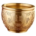 thumbnail image 2 of Cuenco del tesoro Feng Shui, adorno de escritorio, cuenco decorativo, cuenco de la fortuna de latón para Estilo C, 2 of 8