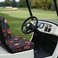thumbnail image 4 of Aplkyhs Ladybug Golf Cart Seat Cover 2-Person Seats Club Car Seat Bottom and Backrest Cushion Club Car Seat Covers with Elastic Band Golf Cart Seat Towel Club Car Seat Covers, 4 of 7