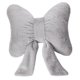 thumbnail image 4 of Cojín decorativo de peluche con lazo, multifuncional, suave, moderno y decorativo. Gris, 4 of 8