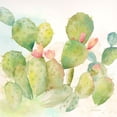thumbnail image 3 of Gango Home Decor Lovely Watercolor-Style Desert Cactus Print Set; Three 12x12in Art Prints in Distressed White Frames, 3 of 7