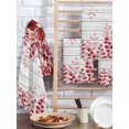 thumbnail image 2 of Red Eucalyptus Leaves Kitchen Dish Towels for Drying Dishes Set of 2, Summer Botanical Weeping Wooden Waffle Weave Microfiber Hand Tea Bathroom Towels Quick Dry & Absorbent Towel 15.7x23.6, 2 of 7