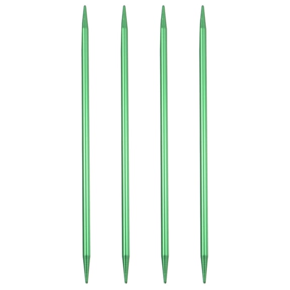 Uxcell 4 Packs 5.5mm Aluminum Single Pointed Knitting Needle, 7.87 inches Length, Green