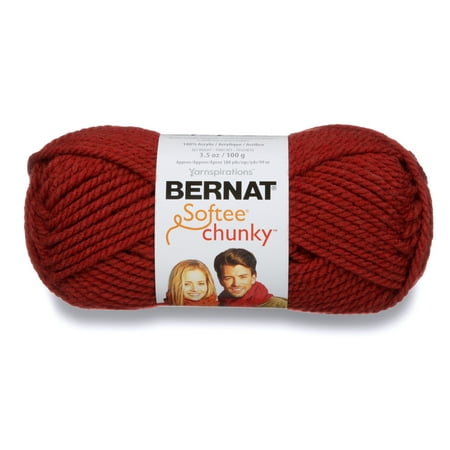 - Bernat Softee Chunky Yarn, 100g, Redwood