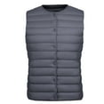 thumbnail image 3 of HTNBO Womens Winter Puffer Vest Lightweight Collarless Outdoor Puffer down Short Packable Vest Alternative Vest Jacket, 3 of 3