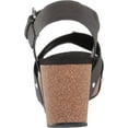 thumbnail image 4 of Volatile Womens Nekoma Ankle Strap Wedge Sandals (Black, 6), 4 of 7