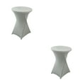 thumbnail image 1 of Maytalsory Easy Wash Stretch High Table Cover Environmentally Friendly And Versatile silver 2Set, 1 of 6