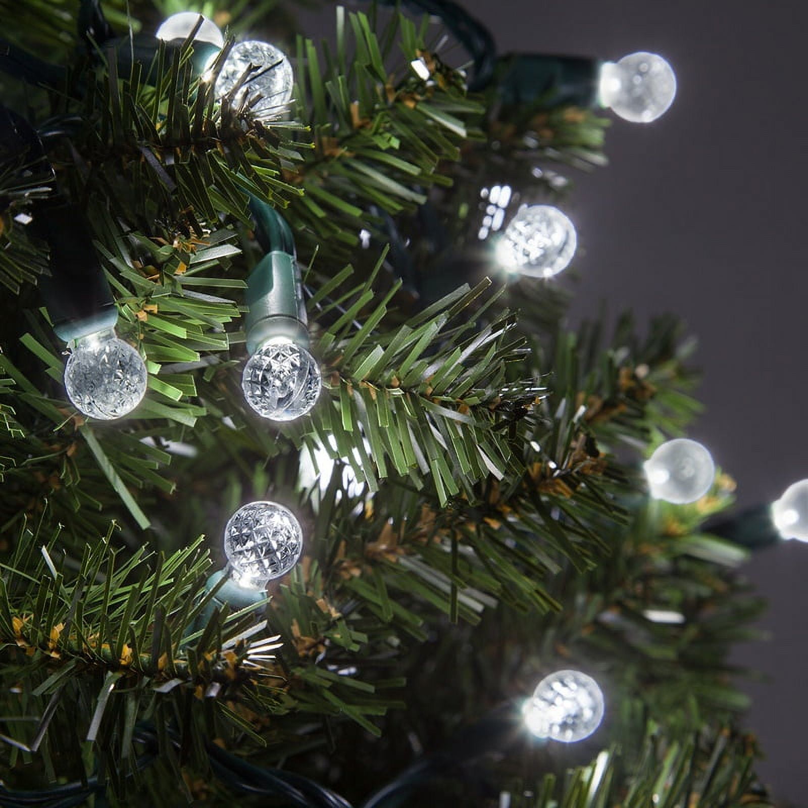 70 G12 Ball Lights Cool White String Lights, 24 ft LED Globe Christmas Lights Cool White Lights String Globe String Lights White LED String Lights