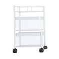 thumbnail image 4 of Carro de almacenamiento Macarena con ruedas giratorias y cestas de malla blanco, 4 of 8