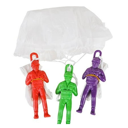 12 Parachute Men Paratroopers Toy Soldiers Boy Birthday Party