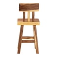 thumbnail image 5 of bali & pari Luli Suar Wood Counter Stool - Handcrafted Solid Wood Stool, 5 of 6