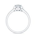 thumbnail image 3 of Rosec Jewels Moissanite Pear Shaped Engagement Ring with Halo - 5X7 mm - Teardrop Ring - D-VS1 Quality Certified, 14K White Gold, US 11.50, 3 of 9