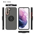thumbnail image 6 of CoverON For Samsung Galaxy S22 Plus Phone Case, Ring Holder Kickstand Magnetic Mount Clear Hard Back Cover Rubber Bumper, Black, 6 of 9