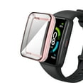 thumbnail image 2 of Funda Protectora Pantalla Completa TPU para Huawei Band 7/Honor Band 6 (rosa), 2 of 9