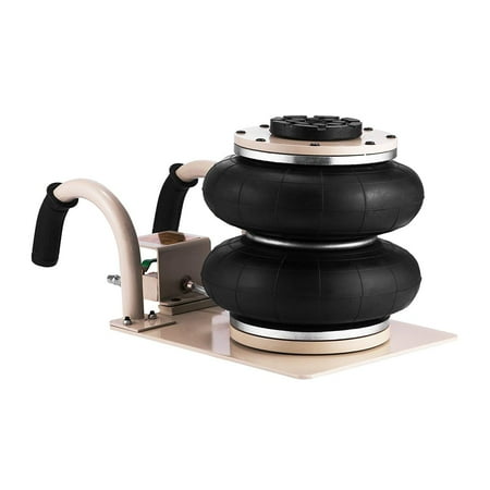 Exhaust Air Jack BestEquip Pneumatic Jack 2 Ton Double Bag Air Jack Lifting Height 12Inch Pneumatic Air Jack 5500LBS Capacity Extremely Fast Lifting Action ()