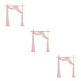 thumbnail image 2 of Ruiboury Wedding Arch Drapes Add Romantic Atmosphere With Wide Application Wedding Arch Draping Fabric Polyester Wedding Valance pink 3Set, 2 of 6