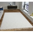 thumbnail image 2 of Casavani Hand made Pure Cotton Yoga Garden Rug, Beige 12x15 feet, 2 of 6