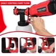 thumbnail image 2 of Pulverizador de pintura inalámbrico Pulverizador de pintura de 1200 ml con baterías de 4000 mAh 20 V, 2 of 8