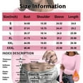 thumbnail image 3 of Women Long Sleeve Thermal Shirt Fleece Tops 2025 Fall Winter Crew Neck Casual Base Layer T-Shirts Warm Undershirts Pink S, 3 of 5