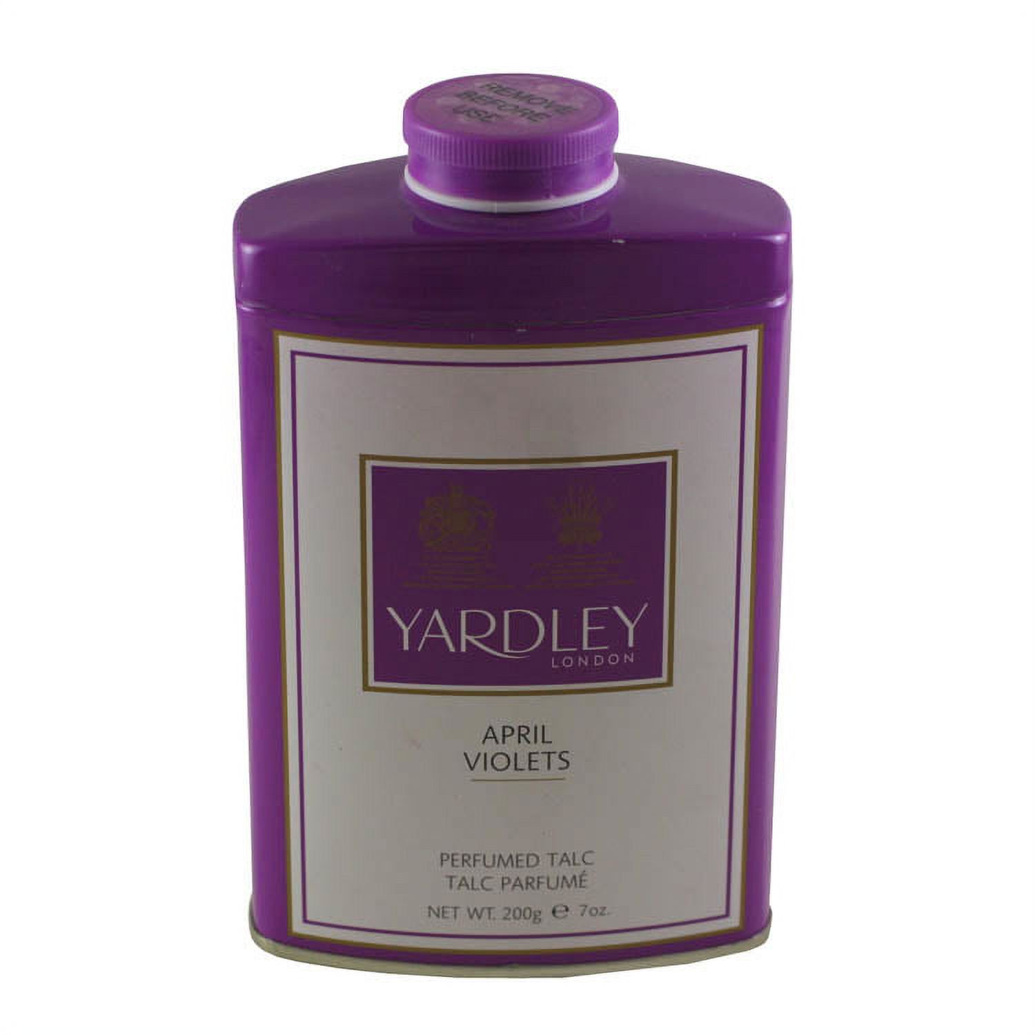 April Violets by Yardley London for Women - 7 oz Perfumed Talc