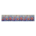 thumbnail image 2 of MKHERT Poppies and Cornflowers in The Rain Watercolor Summer Field Table Runner Home Decor for Home Kitchen Dining Wedding Party 16x72 Inch, 2 of 2
