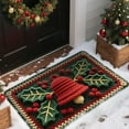 thumbnail image 1 of Christmas Holiday Doormat | Festive Entryway Rug for Home Decor | Soft Polyester Floor Mat for Living Room Kitchen Bathroom | 47x31 Inch Holiday Decorative Mat for Indoor Use, 1 of 6