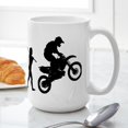 thumbnail image 6 of CafePress - Motocross Large Mug - 15 oz Ceramic Large White Novelty Mug, 6 of 6
