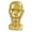 Golden, variant on FITYLE Male Mannequin Head Bald Head, Display Model,Hat Display, Versatile, Jewellery Model Head for Headphone Hairs Hat Matt Black