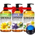 thumbnail image 1 of Set de aceites de masaje ANKOOY con extracto de árnica, lavanda y jengibre, 1 of 7