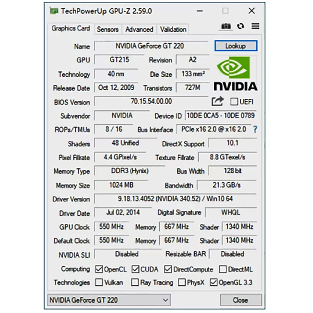 GT220 1GB DDR3 128bit Graphics Card, Support DirectX 10.1 Single Fan Low PC Video Card, PCI Express X16 2.0, HDMI/DVI/VGA Interface