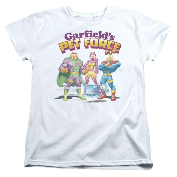 Garfield Heroes Await S/S Women's T-Shirt White