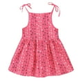thumbnail image 1 of Robe de Fête Princesse à Fleurs Unies Rayée pour Fille Tout-Petit Robe d'Été, 1 of 6