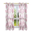 thumbnail image 7 of Yayeee Window Curtains Set of 2 for Living Room Light Filtering 63"x52", Pink Popsicle Pattern, 7 of 7
