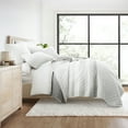 thumbnail image 5 of Ultra Soft Lightweight Quilt Sets in Summer Stripes Light Gray for Twin/TwinXL Bedding by Comfort Canopy, 5 of 16
