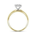 thumbnail image 4 of 10kt Yellow Gold His Hers Round Diamond Solitaire Matching Wedding Set 1/5 Cttw, 4 of 4