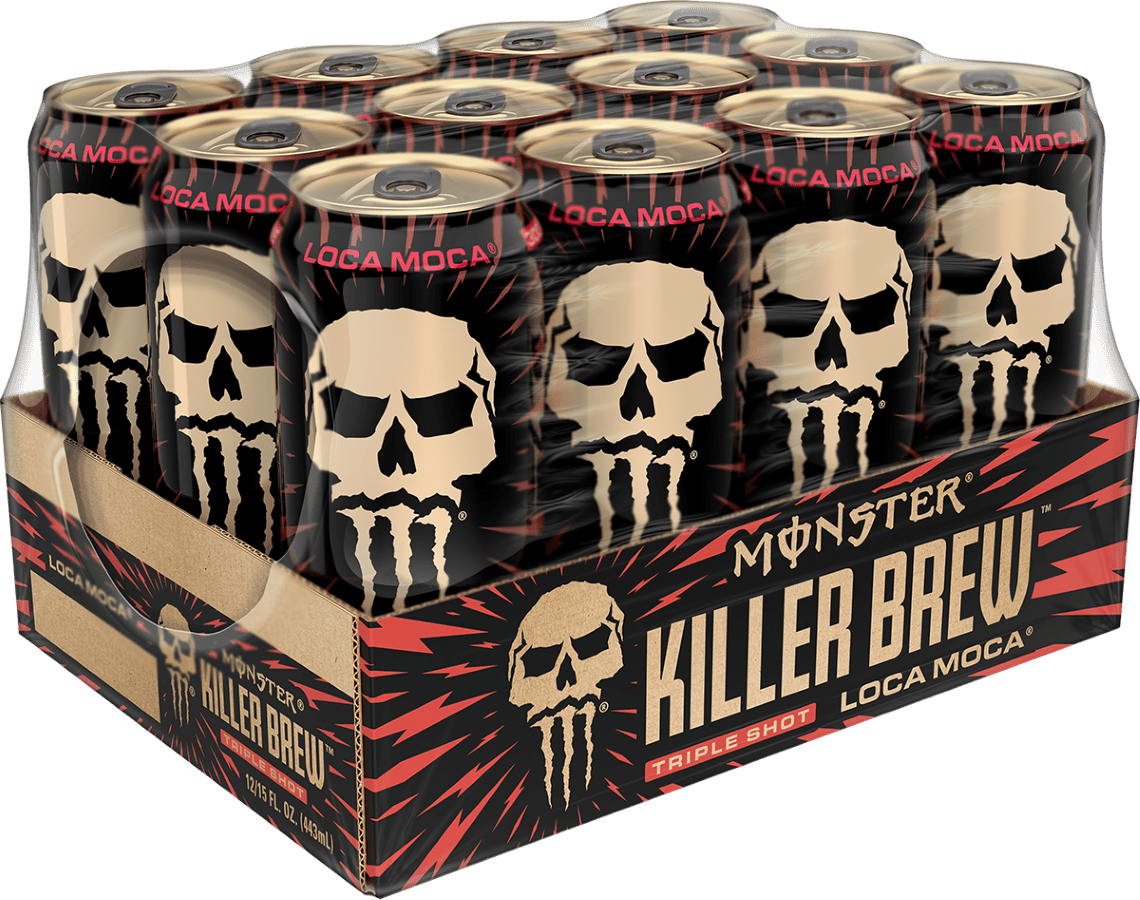 12 Cans) Java Monster Killer Brew, Loca Moca, Coffee + Energy, 15
