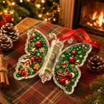 thumbnail image 2 of Christmas Money Gift Ornament, Plastic Butterfly Design D Cash Gift Holder, with Hanging Ribbon for Christmas Gift Exchange and Stocking Stuffer, 2 of 5
