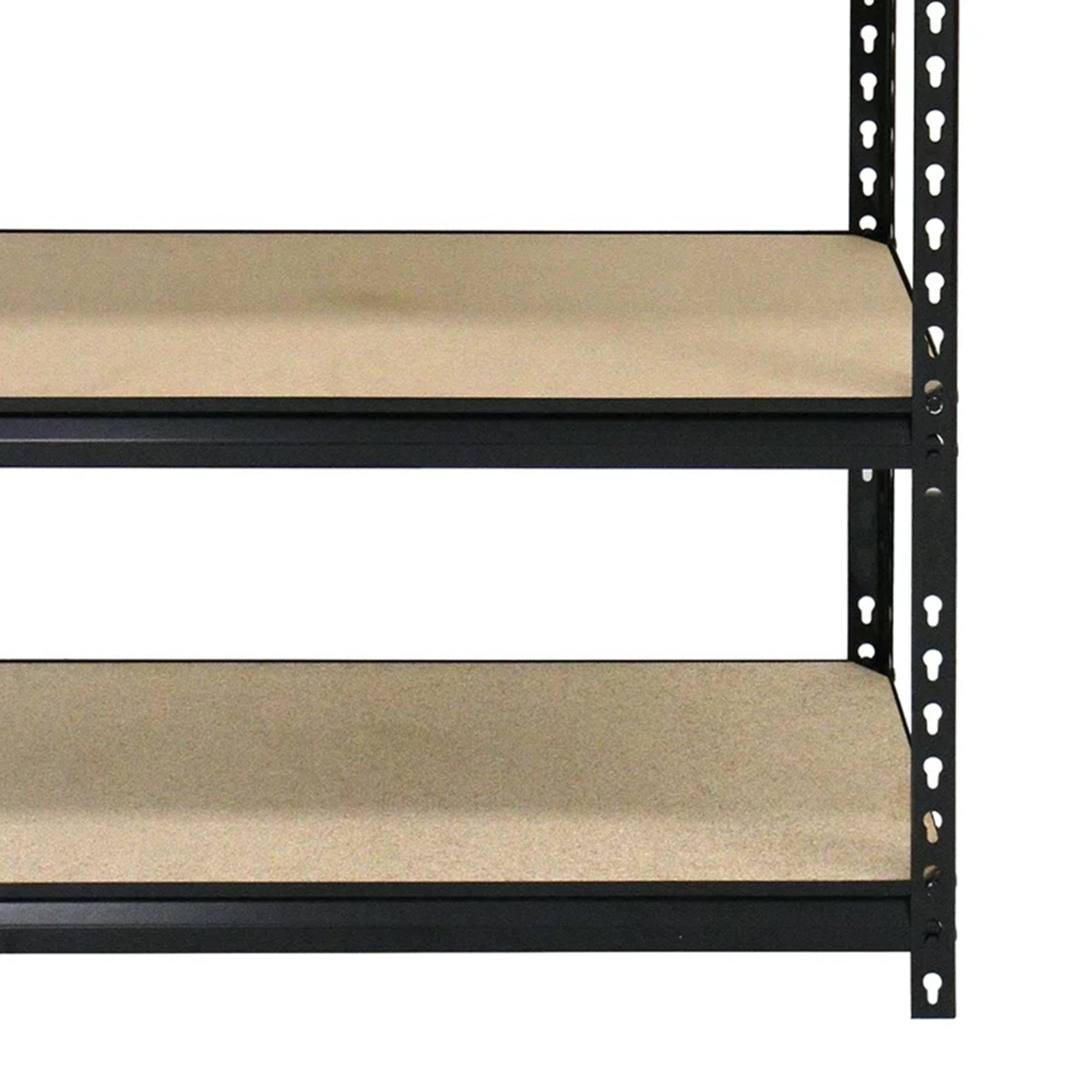 Juggernaut Storage 30"W x 12"D x 60"H Five-Shelf Steel Shelving Unit 4000 lb Capacity Black