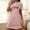 Pink, variant on Royisotas Gray Nightgowns for Women Casual Plus Size Loungewear Comfortable Crew Neck Juniors Sleepwear