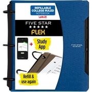 Five Star Flex 1" Refillable Notebook, Pacific Blue (293280B-WMT23)