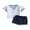 Royal Blue, variant on Bagilaanoe 2pcs Toddler Baby Boy Girl Short Pants Set Short Sleeve T-Shirts Tops Shorts 6M 12M 18M 24M 3T Kids Casual Summer Outfits