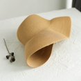 thumbnail image 4 of Sombrero de paja para mujer: Sombrero de ala ancha plegable informal Sombrero de playa de verano para viajes, 4 of 5