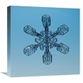 thumbnail image 1 of Snowflake seen through microscope-Canvas Art-18"x18", 1 of 1