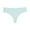 Light Blue, variant on Women's Seamless Thong Panties, Plus Size Invisible G-String, Breathable Low Waist Sports Underwear