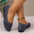 thumbnail image 5 of YgkuHd Slip-On Flats for Women Mesh Low-Cut Casual Shoes with Breathable Mesh Upper, Lightweight Plus Size Spring Summer Comfortable Footwear,Dark Gray_40, 5 of 9
