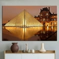 thumbnail image 2 of France Art Canvas, Louvre Museum Travel Art Canvas, Louvre Museum Wall Art, Louvre Museum, View Artwork, Paris Landmark Printed Canvas, Canvas Wall Decor - 3P-Gallery Wrapped, 2 of 9
